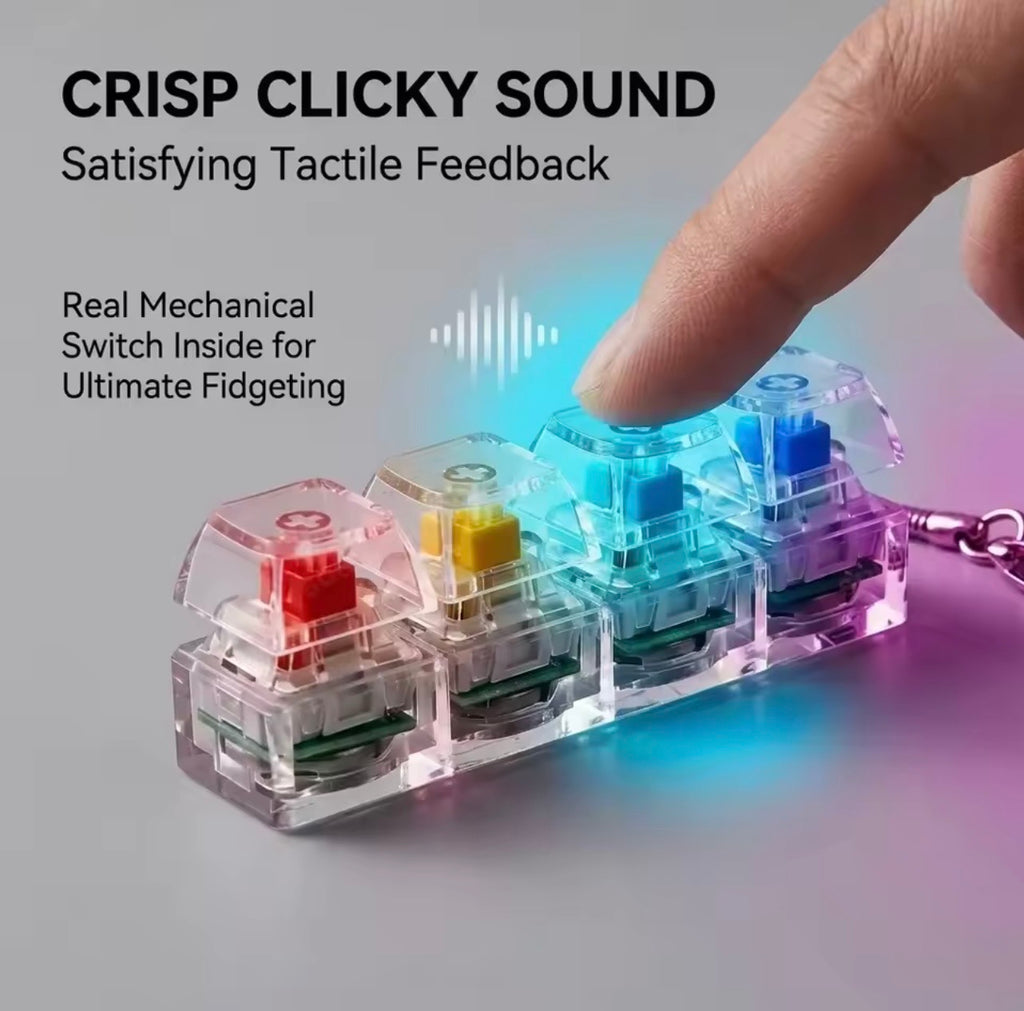 TactileVibe™ RGB Mechanical Fidget Clicker